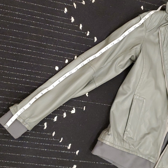 Rudsak gray leather hoodie jacket - Picture 9 of 10